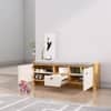 Hexa Red Engineered Wood Shoe Rack in Giant Wood and Frosty White Colour