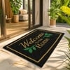 Luxe Home 100% Natural Coir Doormat Welcome to Our Home Print (71x45 cm)