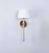 Woody Metal Shine Brass Finish Wall Light