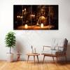 The Castle Decor Lord Buddha Meditation Wall Art Framed Painting 27x48 Inch (Style 11)