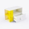 Building Blocks Storage Unit In Yellow & White Colour