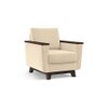 Corby Premium 1 Seater Fabric Sofa in Birch Beige Colour
