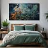 The Castle Decor Krishna Ji Wall Painting Wooden Framed 27x48 Inch (Style 16)