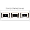 Bluewud Orelia Engineered Wood Tvcabinet In Brown Maple & White Finish