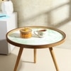 Grove wood Table  Large by De Maison Decor in Classical Design in Green Finish