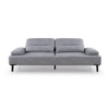 Barret 3 Seater Fabric Sofa in Grey Ice Colour