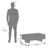 Olen Solid Wood Rectangular Storage Coffee Table In Danish Walnut Finish