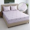 Ojas Pink Floral 400 TC Cotton Fitted Double Queen Size Bedsheet with 2 Pillow Covers – Threads