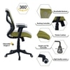 Zeeazyana Mid Back Ergonomic Chair in Pearl Green Colour