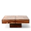 Montreal Sheesham Wood Coffee Table In Teak Finish