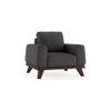 Granada Essential 1 Seater Fabric Sofa in Steel Colour