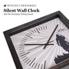 Shri Ram Wooden Wall Clock with Devotional Silhouette Design
