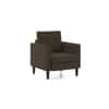 Winston 1 Seater Fabric Sofa in Fossial Brown Colour