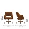 Doe Buck Lotsee Modern Brown Boucle Office Chair