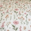 White Floral 400 TC Cotton Flat Super King Size Bedsheet With 2 Pilllow Covers From Threads