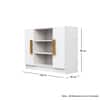 Hexa Engineered Wood Bookshelf in Frosty White Colour