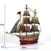 Desert Art Metal Handpainted Multicolour Ship Showpiece