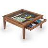 Tate Square Solid Wood Coffee Table In Teak Finish