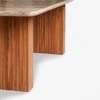 Hiro Solid Wood Dining Table Set in Grey Colour