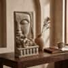 Water Fountain Lotus Buddha Serenity Water Fountain in Beige Colour