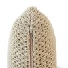 Jewel Stole  And Gold Knitted Cushion Cover  16X16 Inches