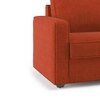 Apollo Compact 1 Seater Fabric Sofa in Lava Colour