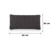 Nile Grey Decorative Cushion Cover 12 x 20 Inches