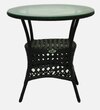 Esperance  Wicker Chair In  Black Finish