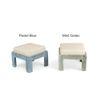 Blane Sheesham Wood Country Side Coffee Table Set With 4 Stools In Antique Multicolour Finish