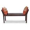 Latt Solid Wood Bench In Mahogany Finish