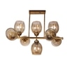 Devansh Gold Wall Mounted Lamp With Off-White Cotton Shade