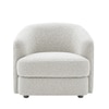 Elegantensemble Wood 1 Seater With Upholstery Non Storage Sofa In Grey Colour