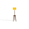 Gwyneth Yellow Cotton Shade Floor Lamp