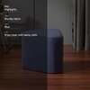 Triad Blue Boucle Pouf Ottoman