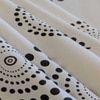 Black And White Geometric 330 Tc  Cotton Flat  Queen Size Bedsheet With 2 Pillow Cover