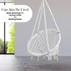Swingzy Cotton Round Swing for Adults White Without Accessories