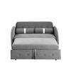 Jayen 3 Seater Pull Out Sofa cum Bed  in Grey Colour
