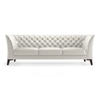 Weston 3 Seater Half Leather Sofa in White Colour