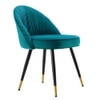 Momence Metal Accent Chair in Blue Colour