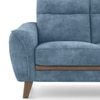 Ronan 2 Seater Fabric Sofa in Denim Blue Colour