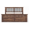 Bunai Solid Wood Queen Size Box Storage Bed In Teak Finish