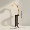 Centaur Beige Jute Floor Lamp with Beige Jute Base