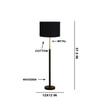 Devansh Wood & Metal Floor Lamp