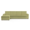 Left Aligned 3 Seater Left Aligned Chaise Lime Green Sofa Cover