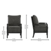 Luxe Boucle Fabric Lounge Chair in Grey Colour