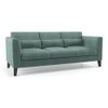 Lewis Sofa Set (Colour : Dusty Turquoise Velvet, Cushion : Soft, Seater : 3+2+1)