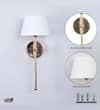 Woody Metal Shine Brass Finish Wall Light
