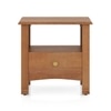 Raynor Solid Wood Bedside Table In Amber Walnut Finish