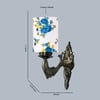 Devansh Metal Electric Wall Light in Antique Gold Colour with Multi Shade Count of 1 Light