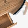 Andaman Teressa Solid Wood Study Table in Black Colour